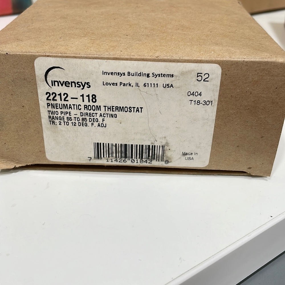 Invensys 2212-118 Thermostat